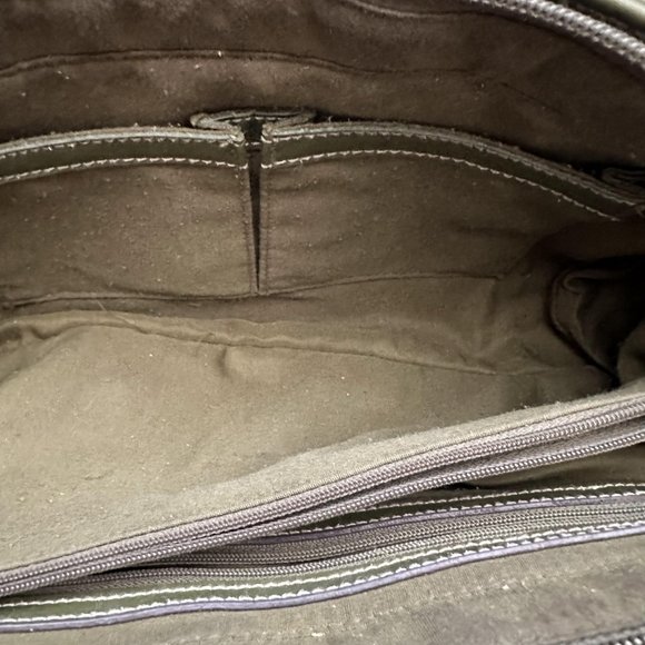 VTG Hillard & Hanson Vinyl Handbag Purse Double Handle Strap Bag Magnet Closure - Picture 12 of 16